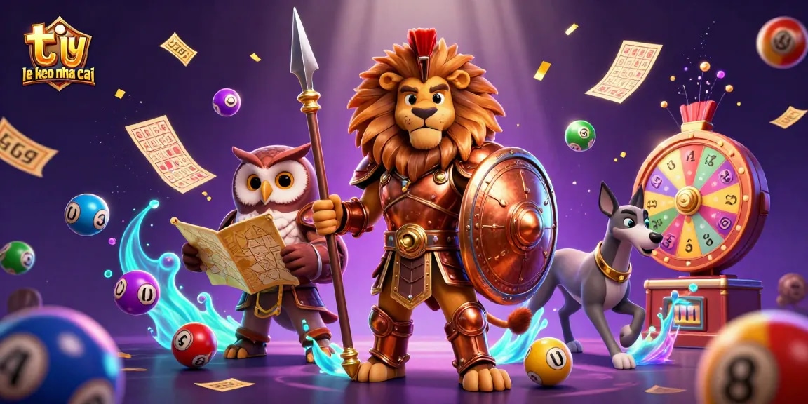 Experience the thrill of ty le keo nha cai with engaging lottery elements and vibrant 3D characters.
