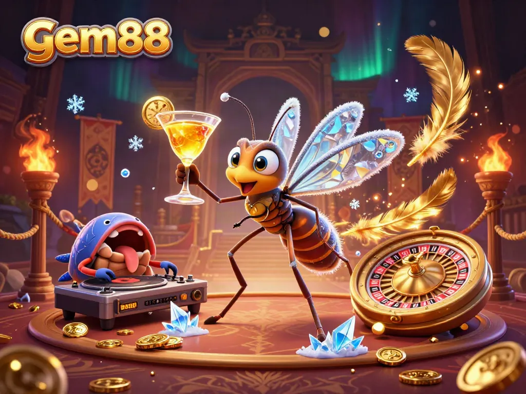 Engage in winning strategies at gem88 with dynamic casino elements and lively characters.