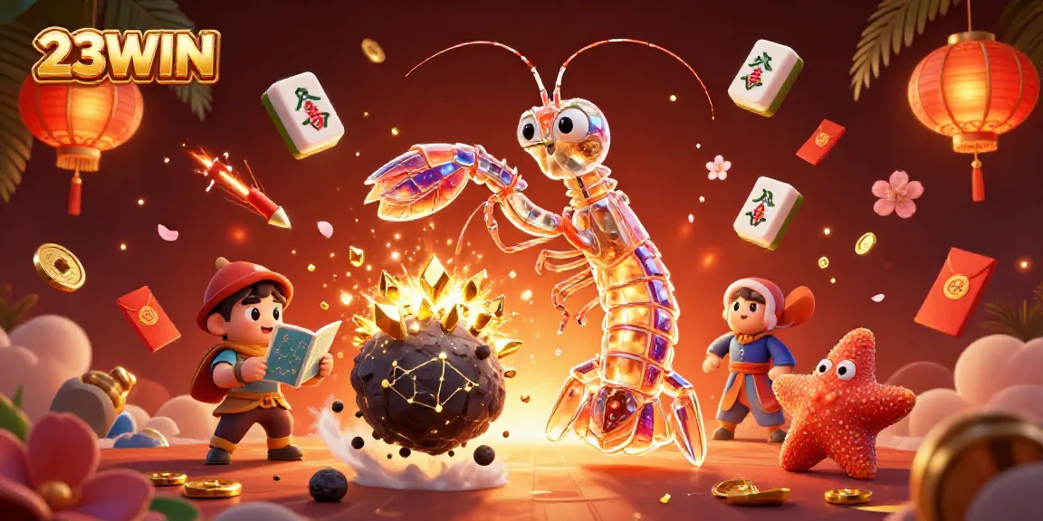 Experience the excitement of 23WIN with a galactic samurai battling for treasures in a dynamic casino scene.