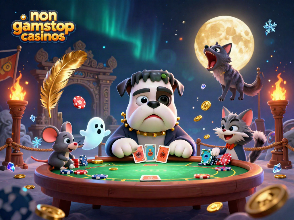 Experience the fun at non gamstop casinos with a lively poker scene featuring unique characters.