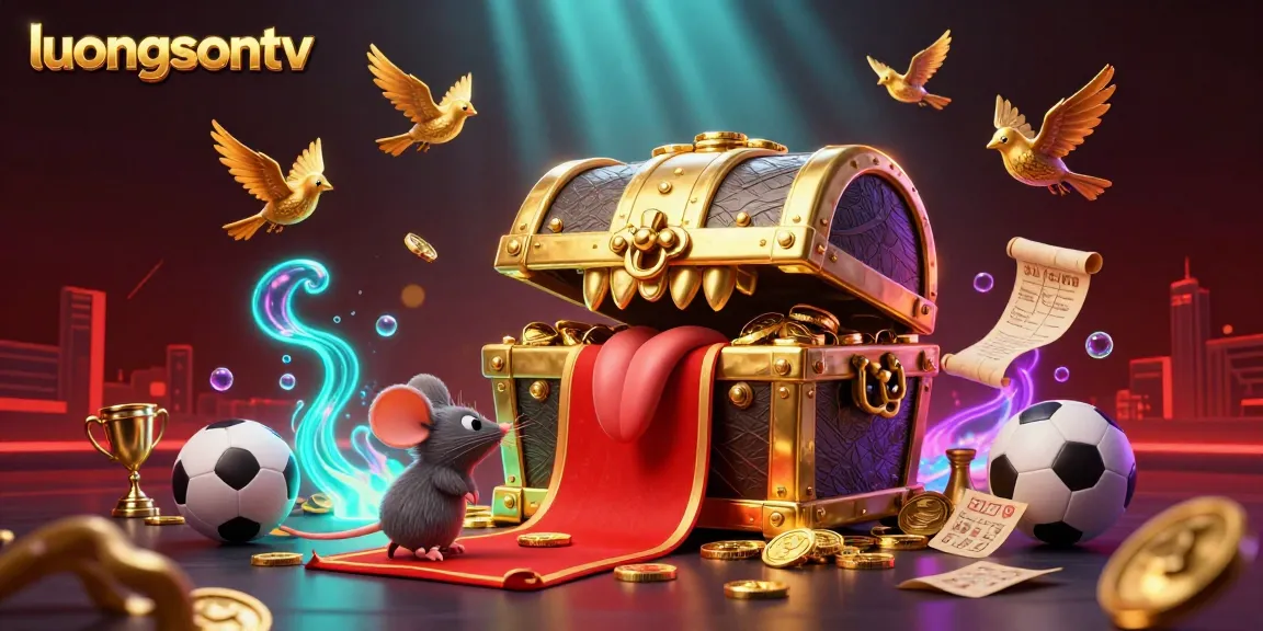Experience live sports betting excitement with luongsontv's vibrant scene featuring dynamic elements.